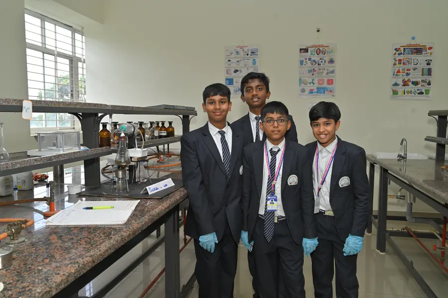 Students during a lab session